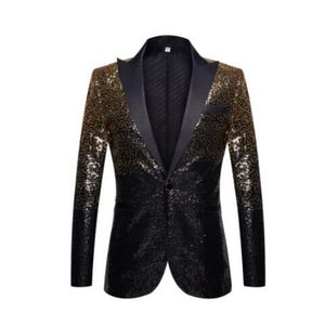 Men's Suits & Blazers Gradient Sequins European American Performance Jackets Singers Stage Annual Meetings Fashionable Clothes