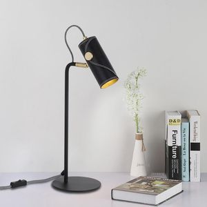 Masa lambaları Nordic LED LAMP YAPIDIĞI AÇIKLAMA YATAK ODASI ART DECO Deri Işık Fikstürleri Çalışma Odası Okuma Masası Lamtable