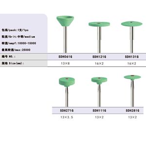 green Ceramic Diamond Grinders accessories Ceramic grinding drills /5pcs