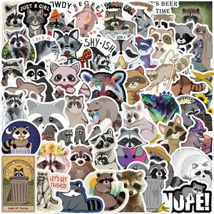 50Pcs/Lot Cartoon Animal Raccoon Stickers Procyon Lotor Graffiti Kids Toy Skateboard Phone Laptop Luggage Sticker Decals