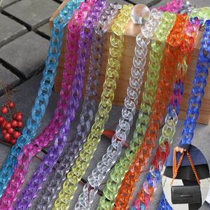 Chains 1.0 Meter 17 24mm Acrylic Necklace Strands Parts Linked Bag Women Jewelry DIY Accessories Glasses ComponentsChains