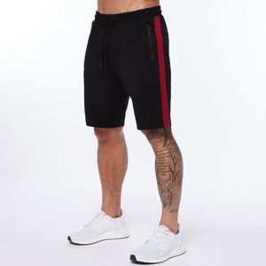 Men's Shorts Black Cotton Casual Men Gym Fitness Bodybuilding Bermuda Summer Crossfit Sport Short Pants Bottoms Male Running ClothingMen's