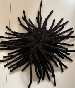 Dreadlocks brasilianska remy hårbyte afrikanska amerikanska mens hårstycken 8mm vågor manlig enhet 6mm kinky våg full spets toupee för svarta män