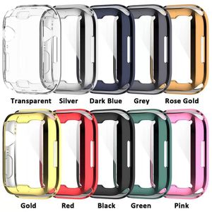 Screen Protector For Apple Watch 7 Case 41MM 45MM Full TPU bumper Iwatch Cover
