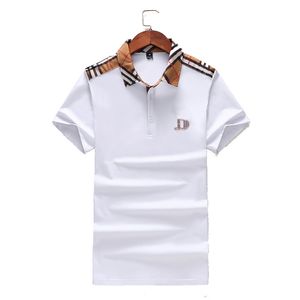 2022 Mens polos shirt brand classic tshirt men Designers tees Embroidery short sleeve summer Lapel stripe solid color chest letter women decoration tops M-3XL#07