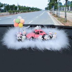 Interior Decorations Personality Cute Creative Cow Calf Doll Model Car Decoration Center Console Accessories For Girls Girlfriends GiftsInte