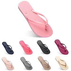 Frauen Hausschuhe Mode Flip Flops Strand Hotel Indoor Slipper Triple Schwarz Rosa Weiß Zitronengrün Grau Marine Damenschuhe Sixty Eight