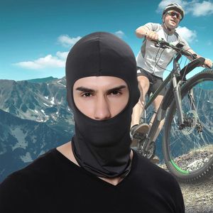 Cycling Caps & Masks Fashion Balaclava Full Cover Face Motorcycle Mask Men Hat Lycra Ski Neck Summer Breathable UV Protection