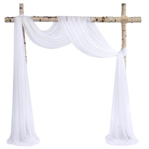 6-10 metrów Wedding Arch Drape Szyfonowa tkanina zasłona zasłona Drapery Party Przyjęcia Ceremonia Odbiór Wiszący Dekoracja 220511