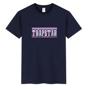 Mode Men Womens Trapstar London Tee T-shirts Mans Streetwear Stylist Casual tyg Basketball Digner Running Shirt Top High Quality Brand Jogging Sportwear