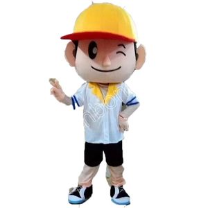 halloween Baseball boy Mascot Costumes High quality Cartoon Mascot Apparel Performance Carnival Adult Size Event Promotional Advertising Clothings