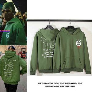 Letra de graffiti de camisola de hoodie de concerto verde