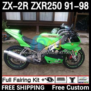 ingrosso Kit Corpo Corpo Zx 14 Kawasaki-Kit per il corpo per Kawasaki Ninja ZXR ZX R R R250 ZXR ZXR250 DH ZX R250 ZX R ZX2R FAILING Green Green Black