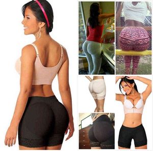 Women Butt Lifter Shaper Pad Buttock Enhancer Underwear Panties Brief Hip Up Safety Shorts Pants Buttock Shaper Y220411