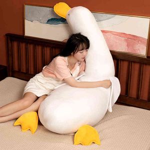 Super Soft Cotton Stuffed Goose Cuddles Animal Baby Accompanying Dolls Plush Comfort Cute Cushion Nordic Home Decor J220704