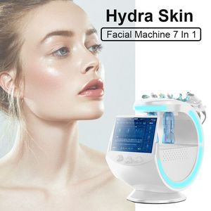 7 I 1 Hydra Skin Facial Smart Ice Blue Microdermabrasion Machine Micro Face Oxygen Jet Water Peeling Beauty Equipment med hudanalysator