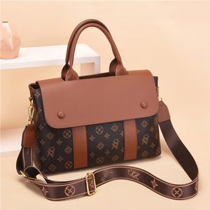 Wholesale ladies brand leathers shoulder bags high quality contrast fashion business briefcase elegant atmosphere Plaid handbag sweet cartoon bow women handbags