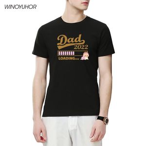 Men's T-Shirts Man Gift Dad Loading 2022 Future Daddy T Shirt Pure Cotton High Quality Clothes Soft Graphic Print Tee Tops Homme