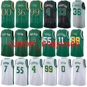 Basketball Tristan Thompson Jersey Robert Williams III Payton Pritchard Tacko Fall Kemba Walker Brown City Earned Edition