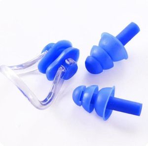 SpasHG Unisex Nose clip Earplugs Waterproof Swimmings Noses Clip Soft Silicone Ear plugs Set Surf Diving Swimming Pool Accessories