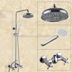 Bathrows Softs Sets Torneira de Luxa de luxo Double Handle 8 Rain Head and Hands -Shower Bath KCY308Bathroom