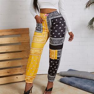 Nieuwe Mode 3D Gedrukt Bandana Patroon Jogger Joggingbroek Vrouwen Mannen Volledige Lengte Hiphop Broek Broek 001