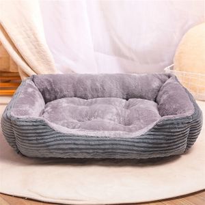 Drop Transport Multi-Color Haustier großes Hundebett warmes Hundehaus weiches Nest Hundekorb wasserdichter Zwinger Katze Welpe großer Zwinger 210224