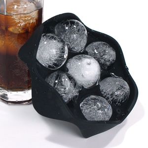 Wholesale sphere ice cubes resale online - Silicone Ice Ball Maker Large Sphere Mold Cavity Ice Cube Trays For Whisky Bar Party Kitchen Tools Ice Cube Ball Maker Mould