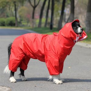 Vestiti per cani Impermeabile per grande capo impermeabile Abbigliamento per animali domestici Cappotto tuta tuta d'oro Big s T200710
