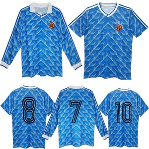 1988 1990 DDR Retro-Fußballtrikot 88 90 EAST GERMan Stubner Kirsten Sammer Andreas Thom Thomas Doll klassisches Vintage-Fußballtrikot