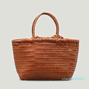 Designer-Shopping Borse Borse da donna Borsa con coulisse intrecciata Borsa da donna vintage Borsa a tracolla grande con manico femminile semplice Borsa da ragazza casual Shopper