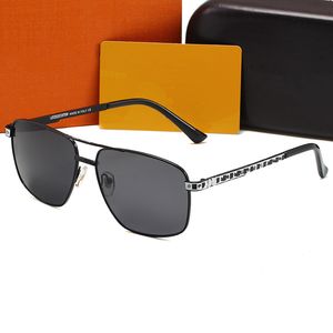 Óculos de sol de luxo top designer de lentes polaroid feminino masculino Adumbral Goggle sênior óculos para mulheres armação de óculos de sol de metal vintage com caixa 1413