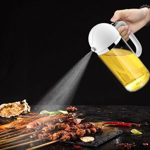 Köksredskap Spray Hällande oljeflaska Oljekontroll Glass Mist Sprayer Oil-flaskan Bakning BBQ Olje Dispenser Bottles Multipurpose kryddor ZL1332