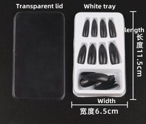 Falsche Wimpern Großhandel Transparent Weiß Nail Art Aufbewahrungsbox Fingernägel Zehennägel Tablett Leere Klare Nägel Papier Verpackung BoxFalse