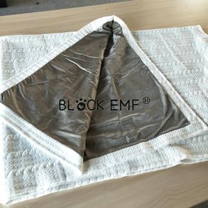 Boinas protetora de radiação EMF Material de algodão prateado com algodão de aterramento Cableberets