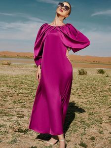 Robe De Mariée Islamic Abaya achat en gros de Vêtements ethniques Hobe élégante Femmes pour la fête de mariage plissée à manches longues Abayas musulman islamique Djalaba marocaine kimonoethnique