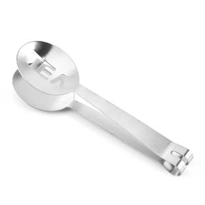 Tools Reusable Stainless Steel Tea Bag Tongs Teabag Squeezer Strainer Holder Grip Metal Spoon Mini Sugar Clip Teas Leaf Strainer Inventory Wholesale