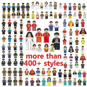Hundreds Of Styles Cartoon Characters Building Block Minifig Toys Small Particle Assembly Phantom Ninja Doll Chicken Eating Random Gifts