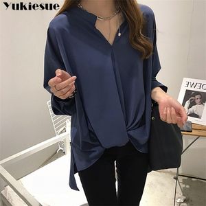 OL Office Long Sleeve Summer Women S skjorta Blus For Women Blusas Womens Tops and Bluses Chiffon Shirts Plus Size 210412