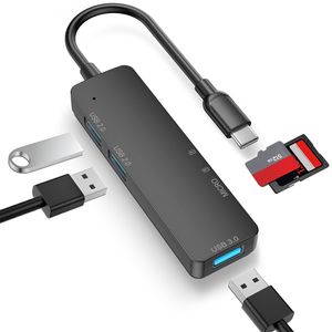 5 I 1 USB Type C till USB 3.0 Splitter Hubs Adapter för Mac Pro Air Laptop USB-C TF/SD Card Reader Extender