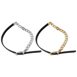 Chokers Punk Choker Collar Naszyjnik Chunky Rock O Ring Metal Metal Chain For Club Prom Festivals Jewelchokers