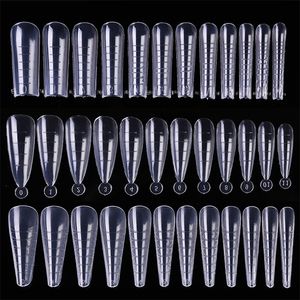 Extension False Acrylic Fake Finger UV Gel Polish Quick Building Mold Sculpted Full Cover Nail Tips Manicures Tool Set 220718