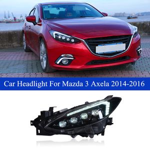 Estilo de carro para Mazda 3 Axela LED DIA DIA CONSULTA CONJUNTO DE LUZ DA CABEÇA 2014-2016 SINAL DINHIANTICA SINAL SINAL