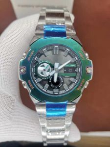 Armbanduhr Japan Marke LED Elektronisch Digital B400 Edelstahl Herren Uhr Automatisch Handlicht wasserdichtes Sport Silikonventilator Wat Wat