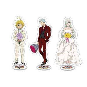 Siedem śmiertelnych grzechów Action Figury Meliodas Ban Diane Charakter Nanatsu No TaiAi Stojak Akrylowy Modele Plate Decor Decor Prezent AA220318