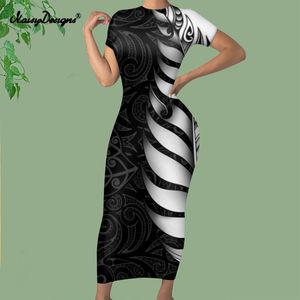 NoisyDesign Women Sexy Club Party Black Dress Summer Dress High Quality Stripe Vestido Plus Size Casual Robe Drop 220627