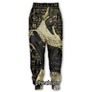Men's Pants Phechion Men/Women Anubis 3D Printed Casual Streetwear Loose Sporting Long Trousers K170Men's