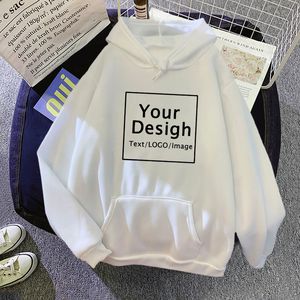 DIY Hoodie na zamówienie zabawne litera obraz tekst drukowania bluzy Unisex graficzna streetwear mężczyzn Kobiety pullover długie rękaw 220722