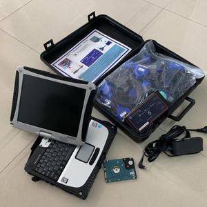 Ferramentas para serviços pesados ​​para caminhões Scanner de diagnóstico DPA5 Adaptador de protocolo Dearborn com laptop CF-19 ToughBook I5 CPU Touch Screen