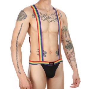 Underpants Sexy Mens Undershirts Man G-string Thongs Sissy Leotard Clubwear Wrestling Singlet Gay Backless Briefs Mans Penis Pouch BodysuitU